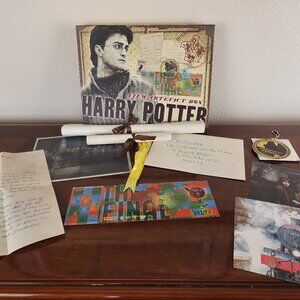 The Noble Collection Harry Potter Film Movie Artefact Box COMPLETE + bonus items